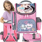 TORNISTER SZKOLNY LEKKI ST.MAJEWSKI MY LITTLE FRIEND PIESEK KOTEK