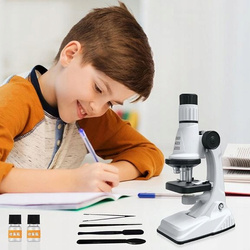 MIKROSKOP DLA DZIECI EDUKACYJNY POWIĘKSZENIE 1200x MAŁY NAUKOWIEC ASKATO