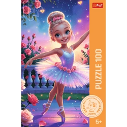 PUZZLE 100 ELEMENTÓW BALETNICA W ŚWIETLE GWIAZD UKŁADANKA TREFL 16538