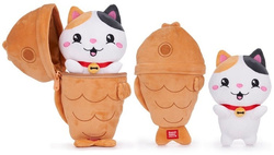 KOTEK RYBA 2w1 MASKOTKA PLUSZAK PRZYTULANKA 24cm KAWAII KUTIES