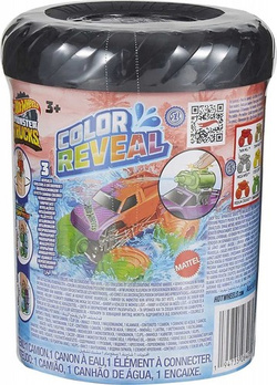HOT WHEELS MONSTER TRUCKS ZMIENIAJĄCY KOLOR NIESPODZIANKA REVEAL MATTEL
