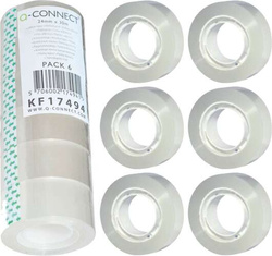 TAŚMA BIUROWA Q-CONNECT KLEJĄCA 24 MM x 30 METRÓW 18 SZTUK - 3 op.
