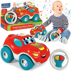 SAMOCHÓD NA PILOTA INTERAKTYWNY MÓWIĄCE AUTKO KIEROWNICA CLEMENTONI BABY
