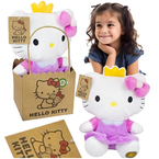 HELLO KITTY PLUSZAK MASKOTKA PRZYTULANKA MIĘKKA 27 cm KOTEK RÓŻOWA SUKIENKA