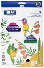 FLAMASTRY ZE STOŻKOWĄ KOŃCÓWKĄ 18 KOLORÓW - MILAN