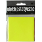 KARTECZKI SAMOPRZYLEPNE ELEKTROSTATYCZNE 75x75mm 100K ECO NEON ŻÓŁTE