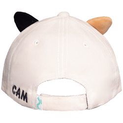 CZAPKA Z DASZKIEM SQUISHMALLOWS REGULOWANA PLUSZOWA KREMOWA KOTEK CAMERON