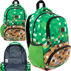 PLECAK SZKOLNY JEDNOKOMOROWY ST.RIGHT BP-71 GRACZ PIXEL PIKSELE