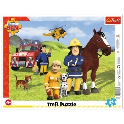 PUZZLE RAMKOWE 25 STRAŻAK SAM ZAWSZE NA STRAŻY UKŁADANKA 31393 TREFL
