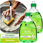 CLINEX PŁYN DO NACZYŃ HAND WASH 500ml KUCHENNY WYDAJNY SKUTECZNY - 2 szt.