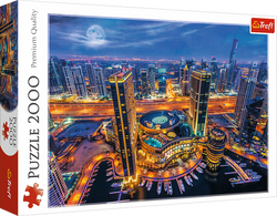 PUZZLE 2000 ELEMENTÓW ŚWIATŁA DUBAJU WIEŻOWCE UKŁADANKA - 27094 TREFL