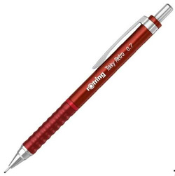 OŁÓWEK AUTOMATYCZNY Z GUMKĄ ROTRING TIKKY RETRO RED CZERWONY 0.7mm WKŁAD 2B