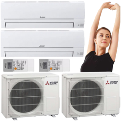 KLIMATYZATOR MITSUBISHI HR MSZ-HR35VF 3,4kW GRZANIE I CHŁODZENIE - 2 szt.