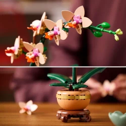 LEGO MAŁA ORCHIDEA STORCZYK W DONICZCE + OZDOBA W KSZTAŁCIE SERCA 