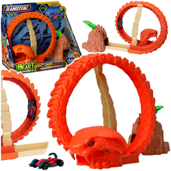 TEAMSTERZ TOR WYŚCIGOWY SAMOCHODOWY SERPENT STRIKE COBRA METALOWE AUTKO