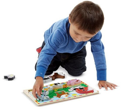PUZZLE ZWIERZĘTA DREWNIANA UKŁADANKA MELISSA DOUG