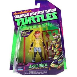 FIGURKA ŻÓŁWIE NINJA TURTLES APRIL ONEIL AKCESORIA