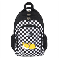 PLECAK SZKOLNY 4-KOMOROWY ST.RIGHT MAJEWSKI BP-58 SZACHOWNICA PIESEK CORGI