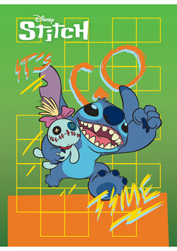 ZESZYT A4 KRATKA 32 KARTKI STITCH SZKOLNY LAMINOWANA OKŁADKA ST.MAJEWSKI 