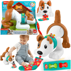 FISHER-PRICE PIESEK INTERAKTYWNY RACZKUJ ZE MNĄ EDUKACYJNY LICZENIE ALFABET