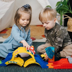 TUT TUT AUTKA TOR DIABELSKA PĘTLA 360° WYRZUTNIA SAMOCHODÓW PIOSENKI VTECH