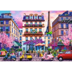 PUZZLE 4000 ELEMENTÓW WIOSNA W PARYŻU WIEŻA EIFLA UKŁADANKA TREFL 45011