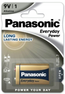 BATERIA PANASONIC EVERYDAY POWER ALKAICZNA 6F22 9V