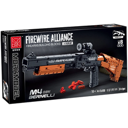 KLOCKI KONSTRUKCYJNE KARABIN PISTOLET STRZELBA 1137 el. M4 BERNELLI SHOTGUN