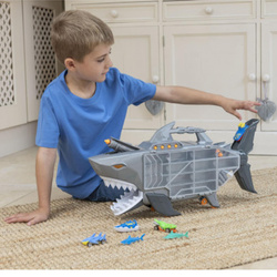 REKIN TRANSPORTER SAMOCHODZIKI ŚWIATŁA DŹWIĘK WYRZUTNIA RAKIET TEAMSTERZ