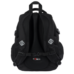 PLECAK SZKOLNY 4-KOMOROWY MŁODZIEŻOWY ST.RIGHT BP-01 CZARNY X WHITE