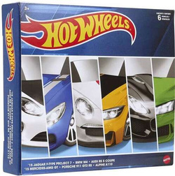 HOT WHEELS SAMOCHODZIKI AUTA 6-PAK JAGUAR BMW AUDI PORSCHE MERCEDES ALPINE