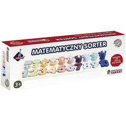 SORTER MATEMATYCZNY DREWNIANY EDUKACYJNY NAUKA LICZENIA CYFERKI ASKATO