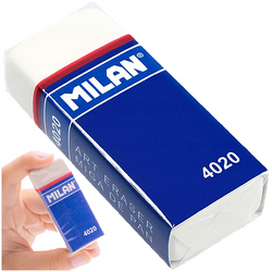 GUMKA DO ŚCIERANIA MAZANIA W KARTONOWEJ OSŁONCE BIAŁA 4020 MILAN - 5 szt.