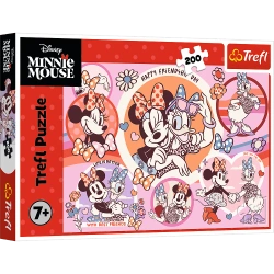 PUZZLE 200 ELEMENTÓW ZWYCZAJE MYSZKI MINNIE UKŁADANKA TREFL 13343