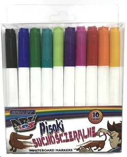 MARKERY MAZAKI GRANIT PISAKI SUCHOŚCIERALNE 10 KOLORÓW DO BIAŁYCH TABLIC