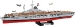 LOTNISKOWIEC AIRCRAFT CARRIER GRAF ZEPPELIN STATEK  3136 EL. 1:3000 COBI