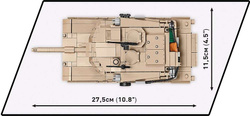 COBI AMERYKAŃSKI CZOŁG M1A2 ABRAMS KLOCKI KONSTRUKCYJNE WOJSKO 1:35 975 EL.
