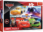 PUZZLE 160 ELEMENTÓW ZWYCIĘSKI WYŚCIG CARS AUTA UKŁADANKA TREFL 15356