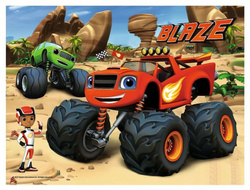 PUZZLE BLAZE I MEGA MASZYNY W AKCJI 30 EL - TREFL