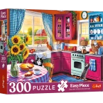 PUZZLE EASYPIECE 300 ELEMENTÓW PORANEK W KUCHNI UKŁADANKA 23102 TREFL