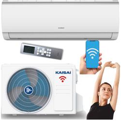 KLIMATYZATOR ŚCIENNY KAISAI FLY KWX-12KRH 3,5 kW GRZANIE ZESTAW 5m