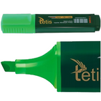 ZAKREŚLACZ ŚCIĘTY PŁASKI ZIELONY 5mm WODOODPORNY ŚWIATŁOODPORNY TETIS