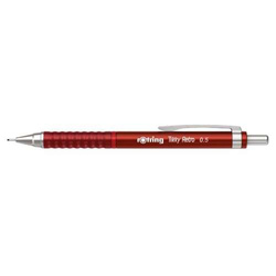 OŁÓWEK AUTOMATYCZNY Z GUMKĄ ROTRING TIKKY RETRO RED CZERWONY 0.7mm WKŁAD 2B