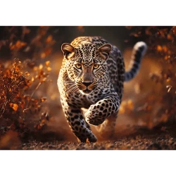 PUZZLE 1000 ELEMENTÓW PREMIUM PLUS DZIKI LEOPARD LAMPART 10818 TREFL