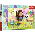 PUZZLE 100 KOCI DOMEK GABI BROKATOWA GABBY PUZZLE Z BROKATEM TREFL 14832