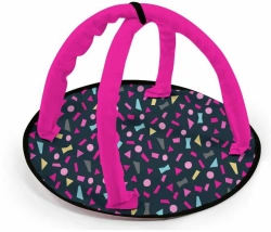 WÓZEK DLA LALEK XEO KRZESEŁKO DO KARMIENIA 2w1 MATA ZE STELAŻEM BAYER