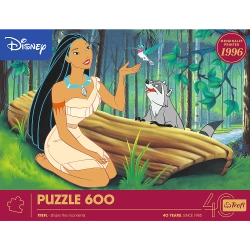 PUZZLE 600 ELEMENTÓW 40 LECIE TREFL - POCAHONTAS DISNEY UKŁADANKA 37605