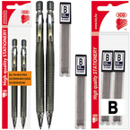 DŁUGOPIS I OŁÓWEK AUTOMATYCZNY 2w1 ICO GOLF 0.5mm HB SZARY + 24 GRAFITY B