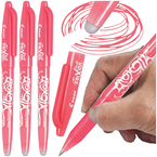 DŁUGOPIS WYMAZYWALNY PIÓRO PILOT FRIXION BALL 0.7mm KORALOWY - 3 sztuki