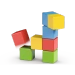 GEOMAG KLOCKI MAGNETYCZNE MAGICUBE FULL COLOR 25EL
